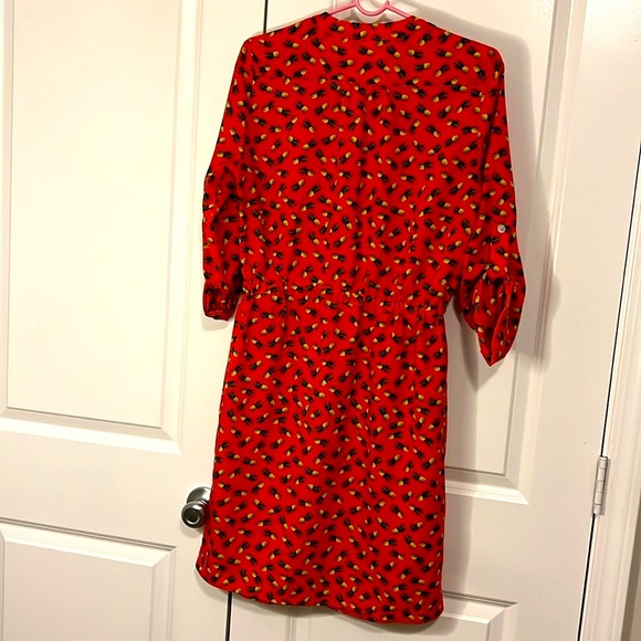 Spense Button Down Pineapple Print Dress - Picture 4 of 4